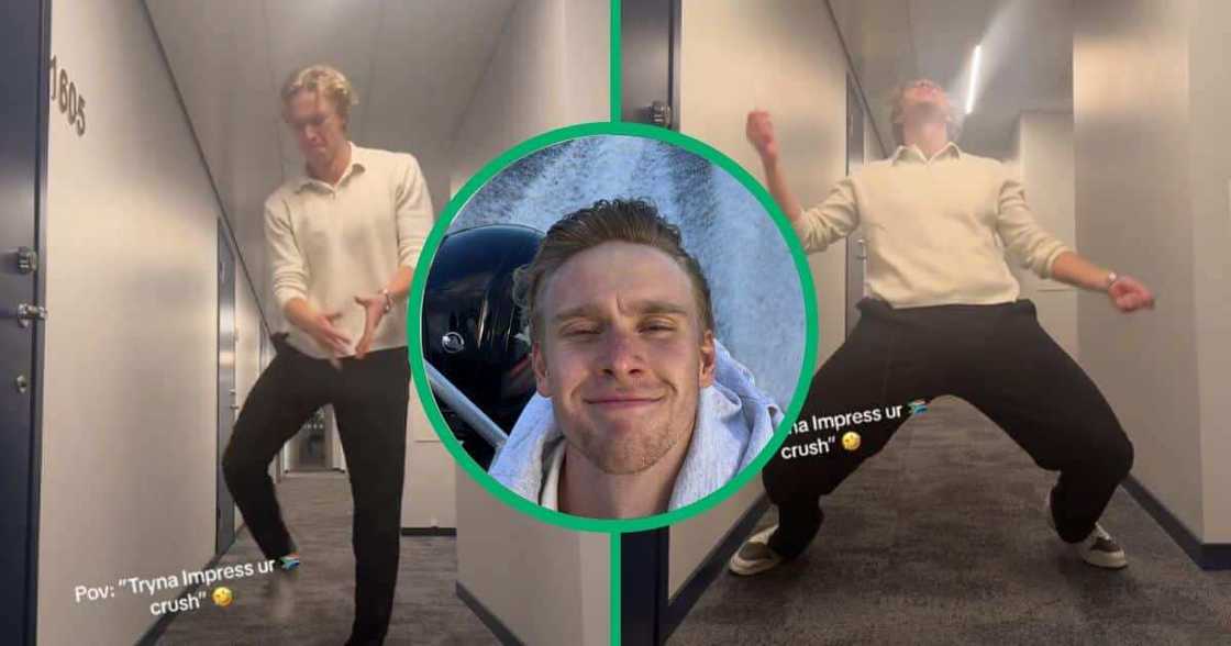 A man from Sweden nailed Amapiano moves and impressed many ladies A man from Sweden nailed Amapiano moves and impressed many ladies