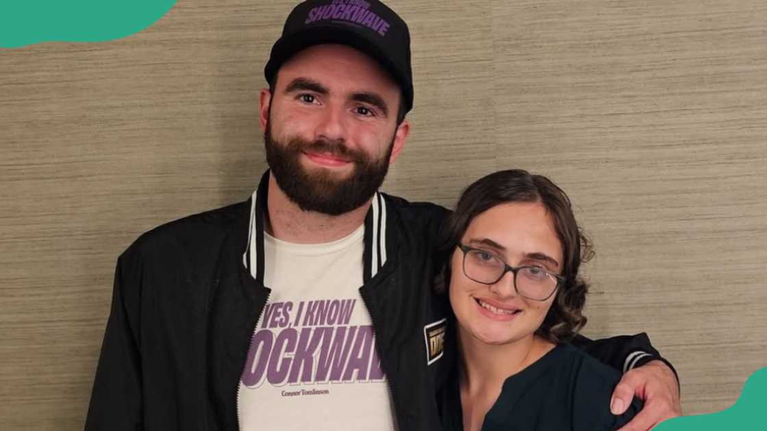 Connor Tomlinson and Georgia on 6 June 2025.