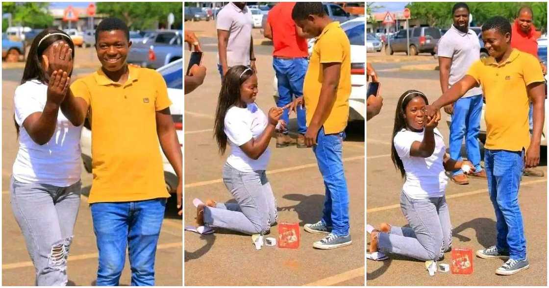 Public proposal, marriage proposal, lady, boyfriend Public proposal, marriage proposal, lady, boyfriend