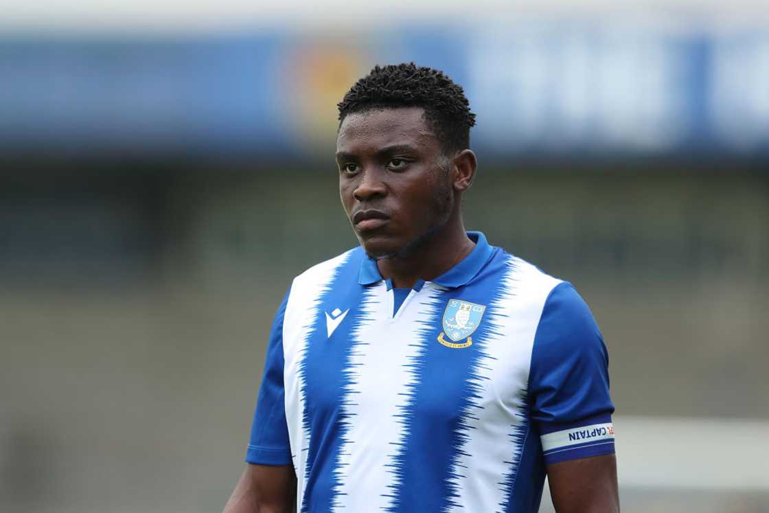 Fisayo Dele-Bashiru at Deva Stadium in Chester, England.