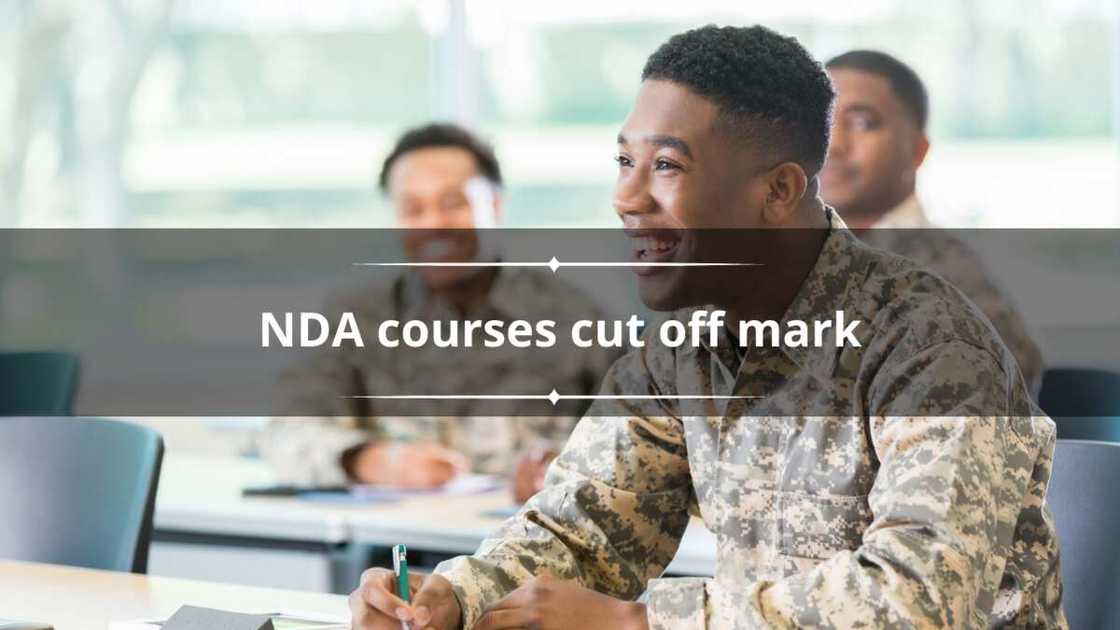 NDA courses cut off mark