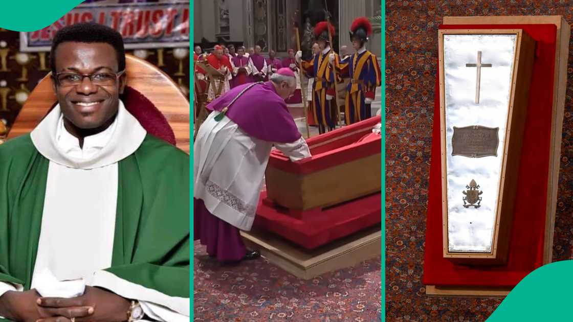 Document called Rogito placed inside Pope Francis' coffin. Document called Rogito placed inside Pope Francis' coffin.