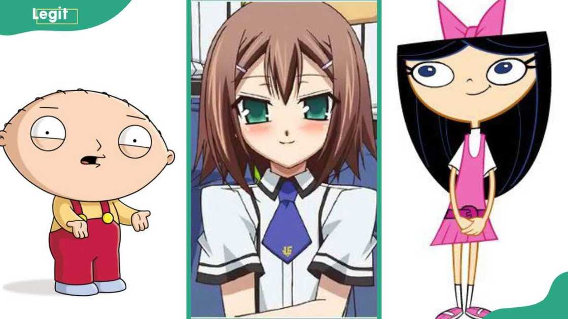 Cute characters: (L-R) Stewie Griffins, Hideyoshi, and Isabella Gracia-Shapiro Cute characters: (L-R) Stewie Griffins, Hideyoshi, and Isabella Gracia-Shapiro