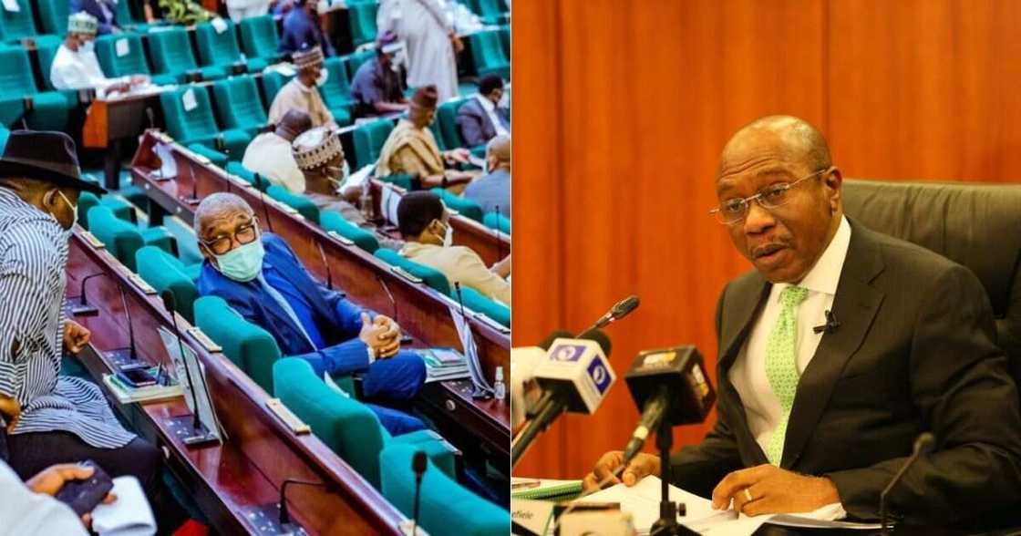 House of Reps chamber and CBN governor, Godwin Emefiele House of Reps chamber and CBN governor, Godwin Emefiele