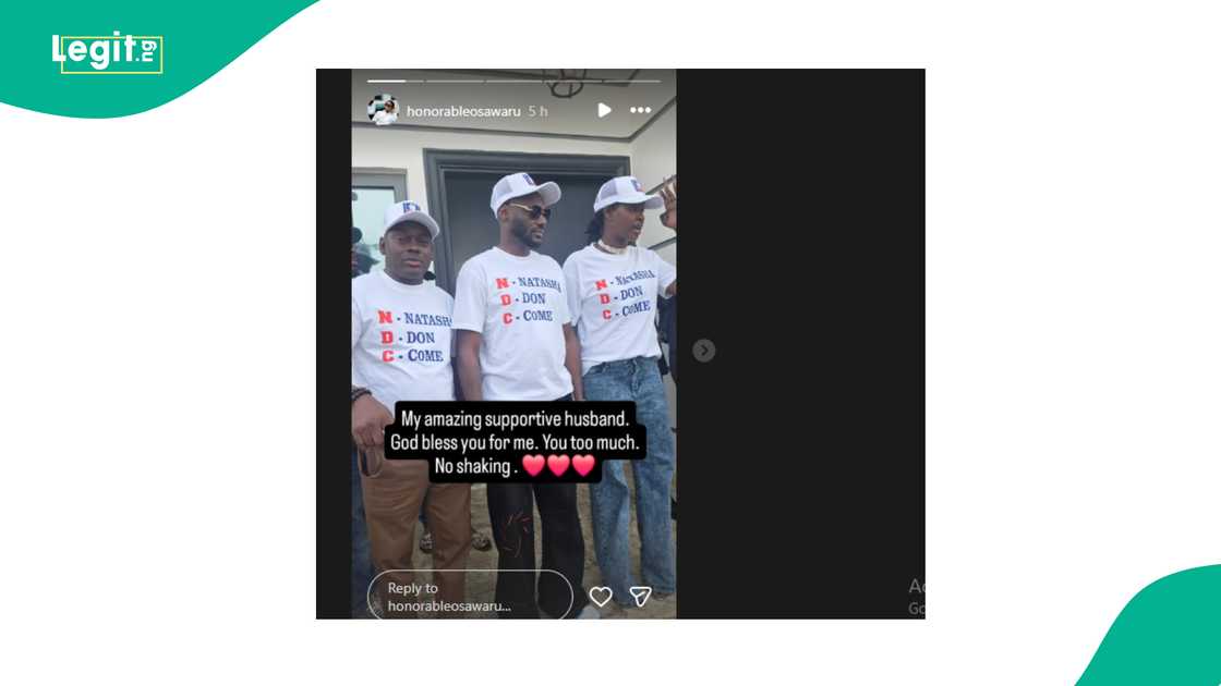 Edo lawmaker Natasha Osawaru gushes about her husband 2Baba after moving to NDC. Edo lawmaker Natasha Osawaru gushes about her husband 2Baba after moving to NDC.