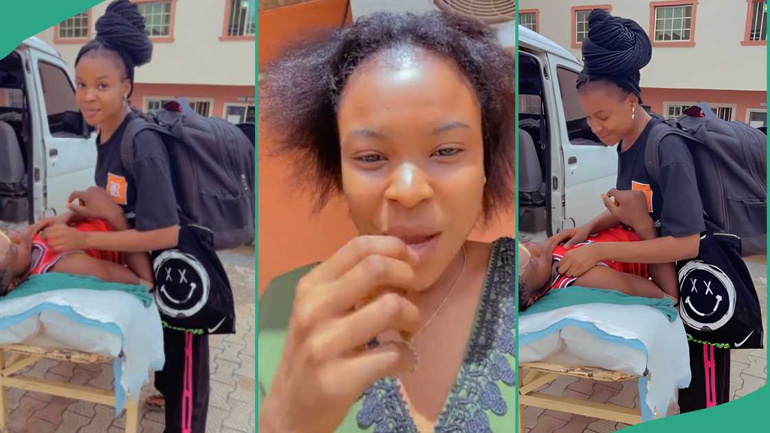 Lady emotional as her boyfriend breaks leg ahead of her signing-out day Lady emotional as her boyfriend breaks leg ahead of her signing-out day