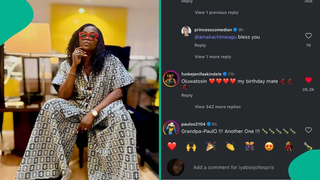 Funke Akindele rejoices as Priscilla Ojo's son becomes her birthday mate. Funke Akindele rejoices as Priscilla Ojo's son becomes her birthday mate.