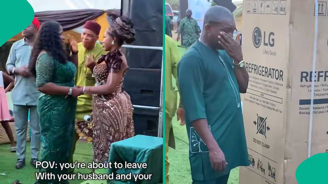 Bride's favourite uncle unable to hide his tears as his niece gets married.