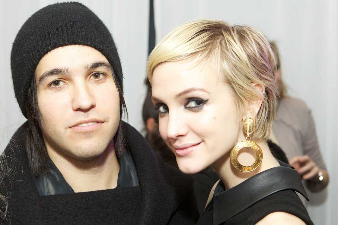 Ashlee Simpson And Pete Wentz in Chicago, Illinois. Ashlee Simpson And Pete Wentz in Chicago, Illinois.