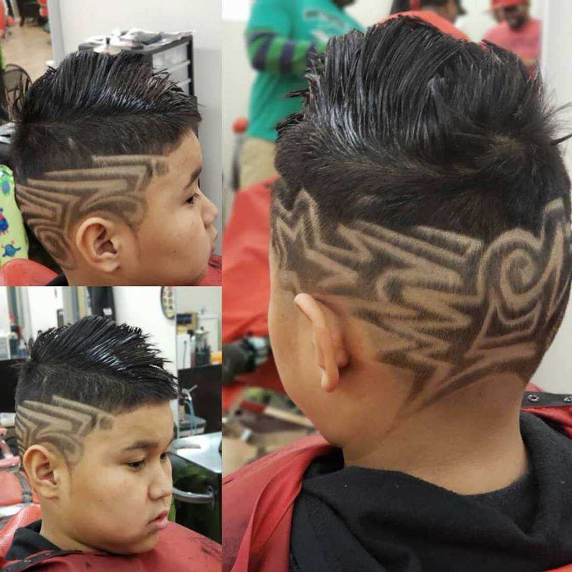 High drop fade with designs High drop fade with designs