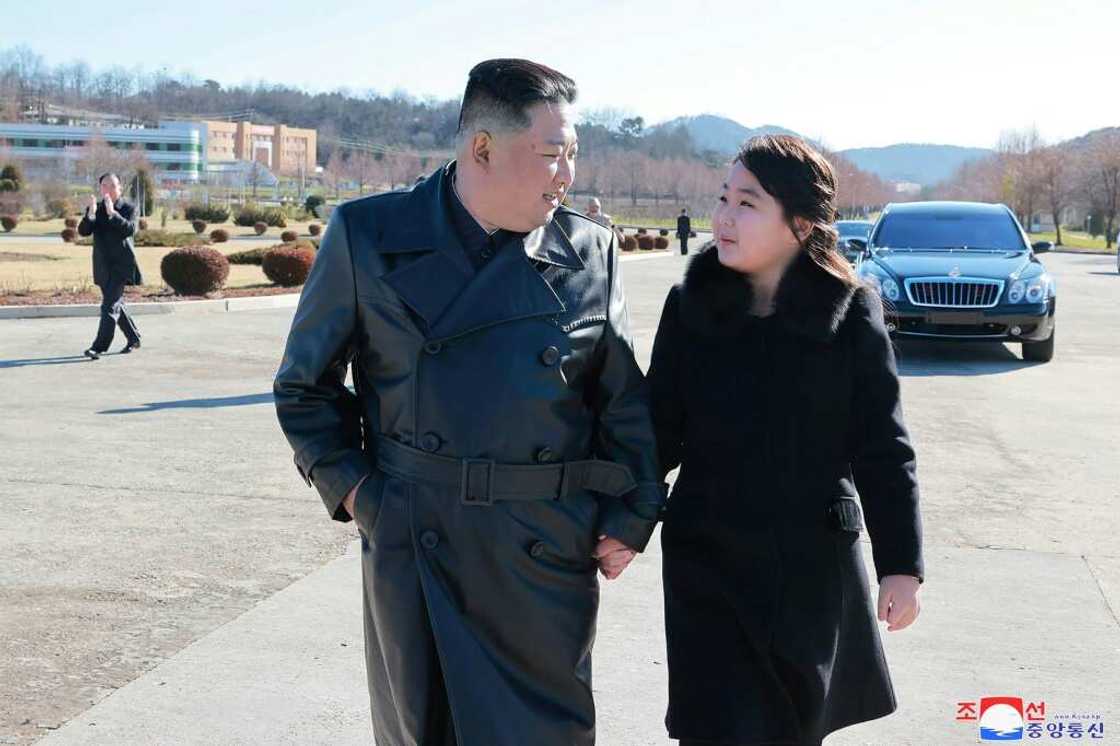 Kim's daughter was only revealed to the world for the first time at the ICBM launch Kim's daughter was only revealed to the world for the first time at the ICBM launch