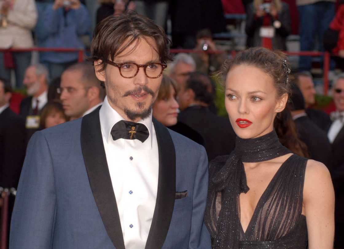 Johnny Depp and Vanessa Paradis attend an event together