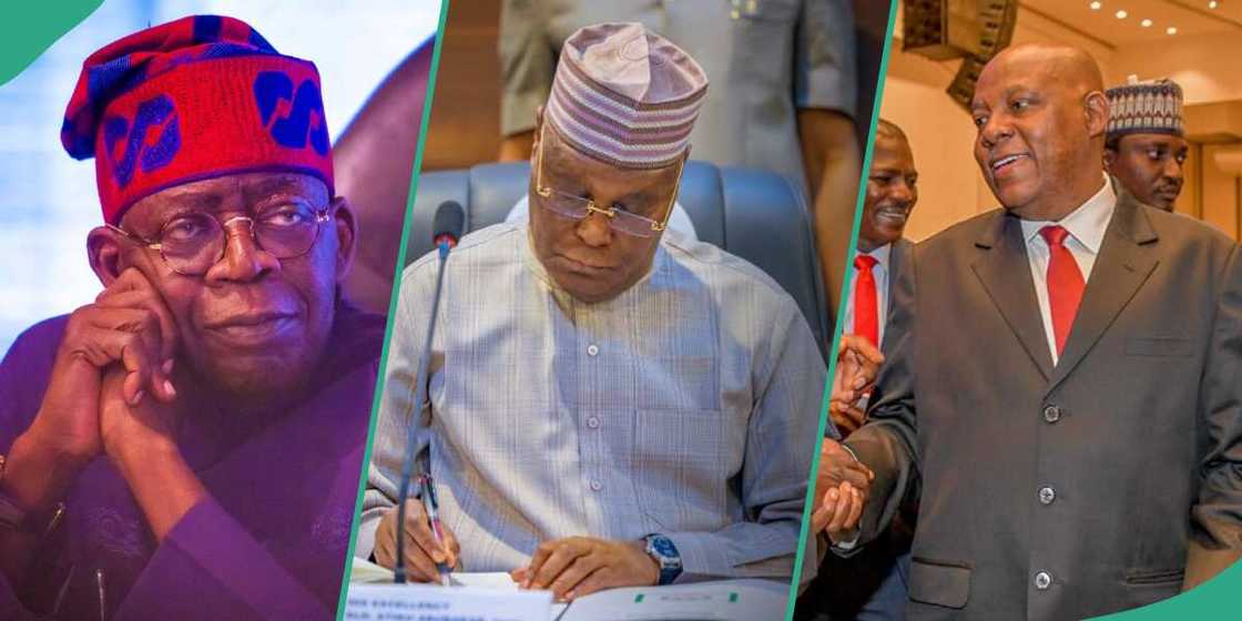 Atiku Abubakar raises alarm over the whereabout of President Bola Tinubu and Kashim Shettima from the presidential villa. Atiku Abubakar raises alarm over the whereabout of President Bola Tinubu and Kashim Shettima from the presidential villa.