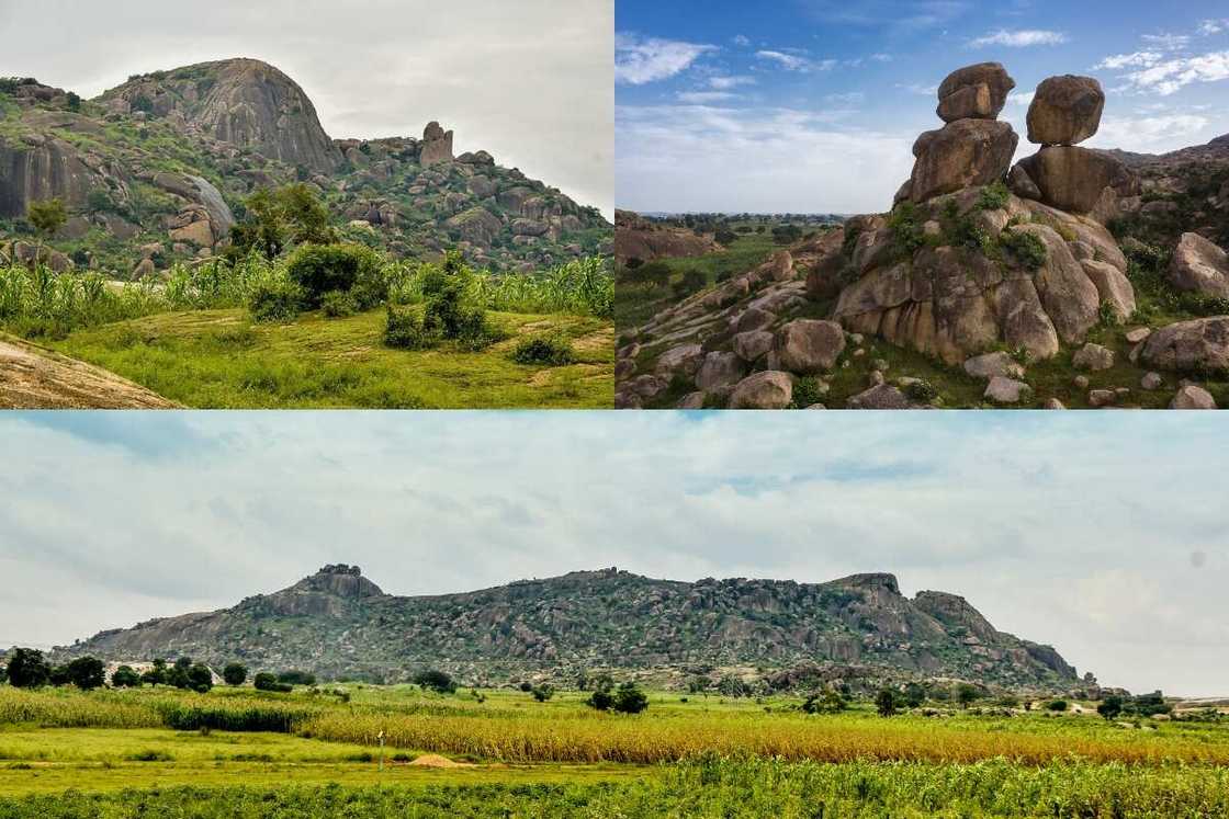 Where are rocks found in Nigeria?