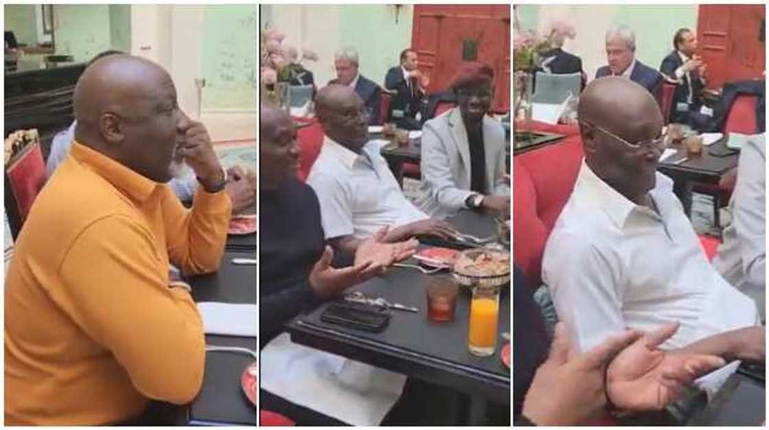 Atiku, Melaye in Europe Atiku, Melaye in Europe