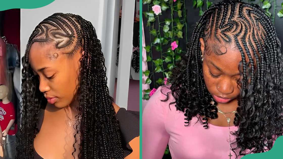 Samples of lemonade with bohemian braids