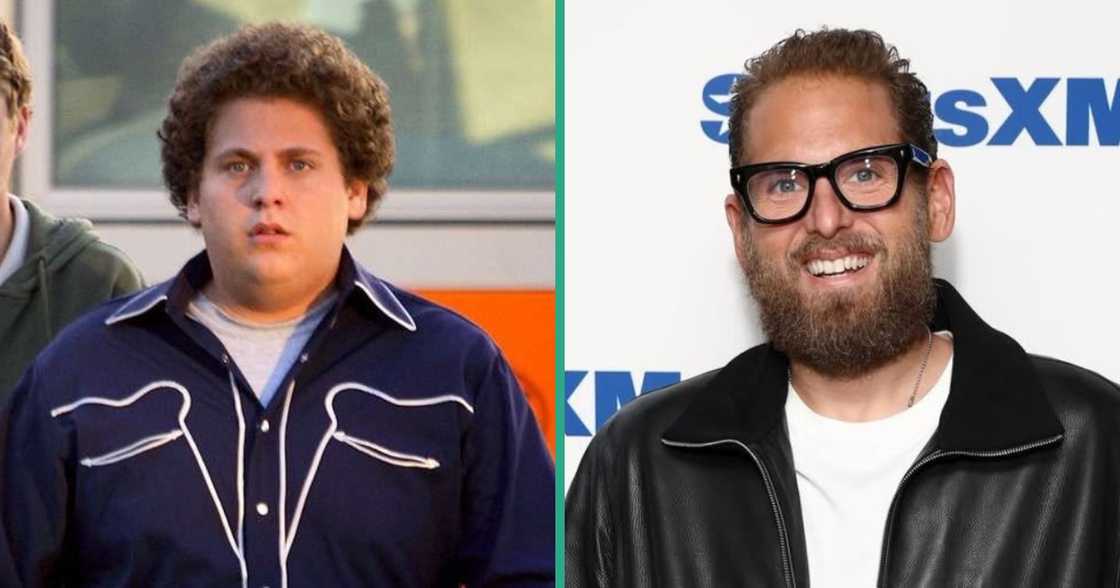 Jonah Hill walks on the set of Superbad and on a red carpet Jonah Hill walks on the set of Superbad and on a red carpet