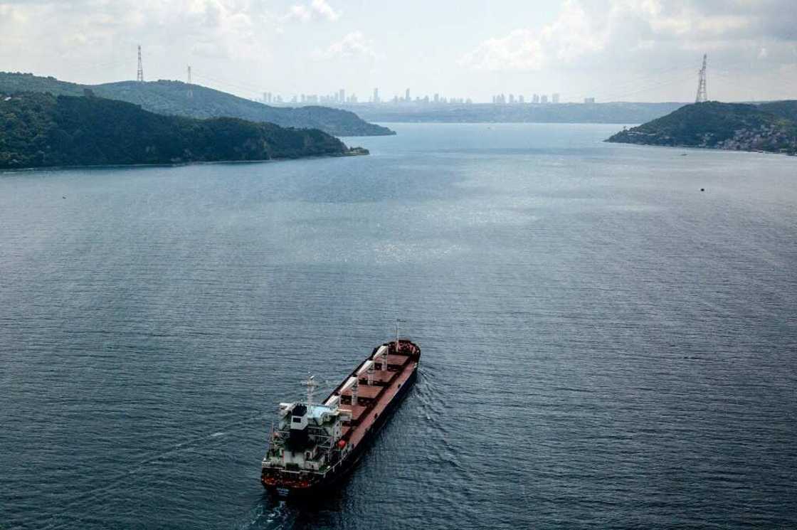 The Sierra Leone-flagged Razoni approaches Istanbul on Tuesday, a day after leaving Odessa carrying 26,000 tonnes of maize The Sierra Leone-flagged Razoni approaches Istanbul on Tuesday, a day after leaving Odessa carrying 26,000 tonnes of maize