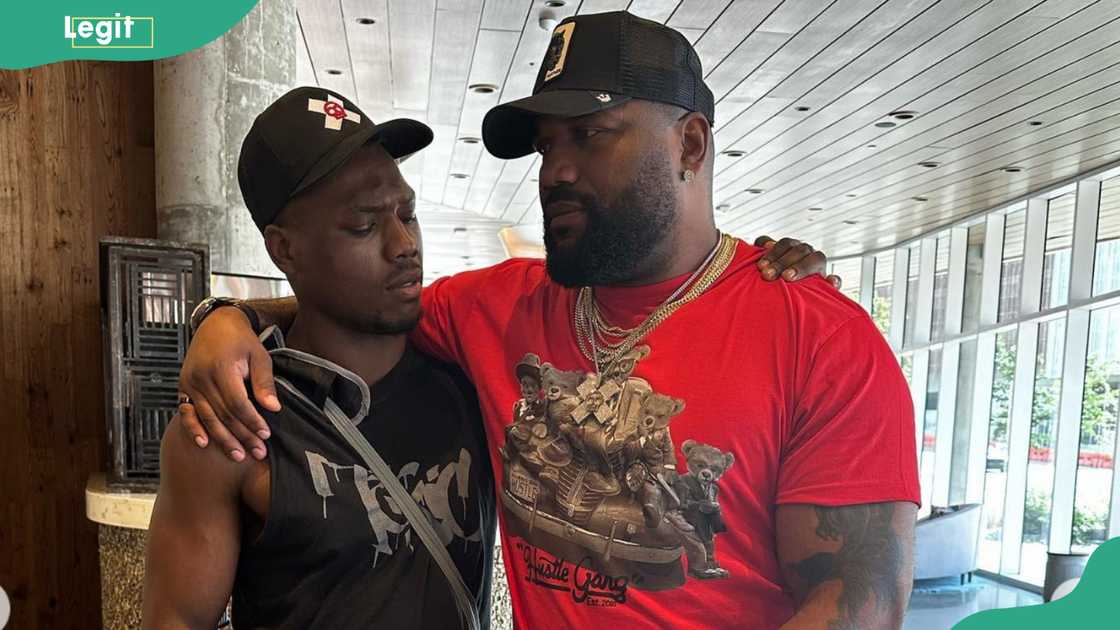 Rampage Jackson and his son Raja Jackson