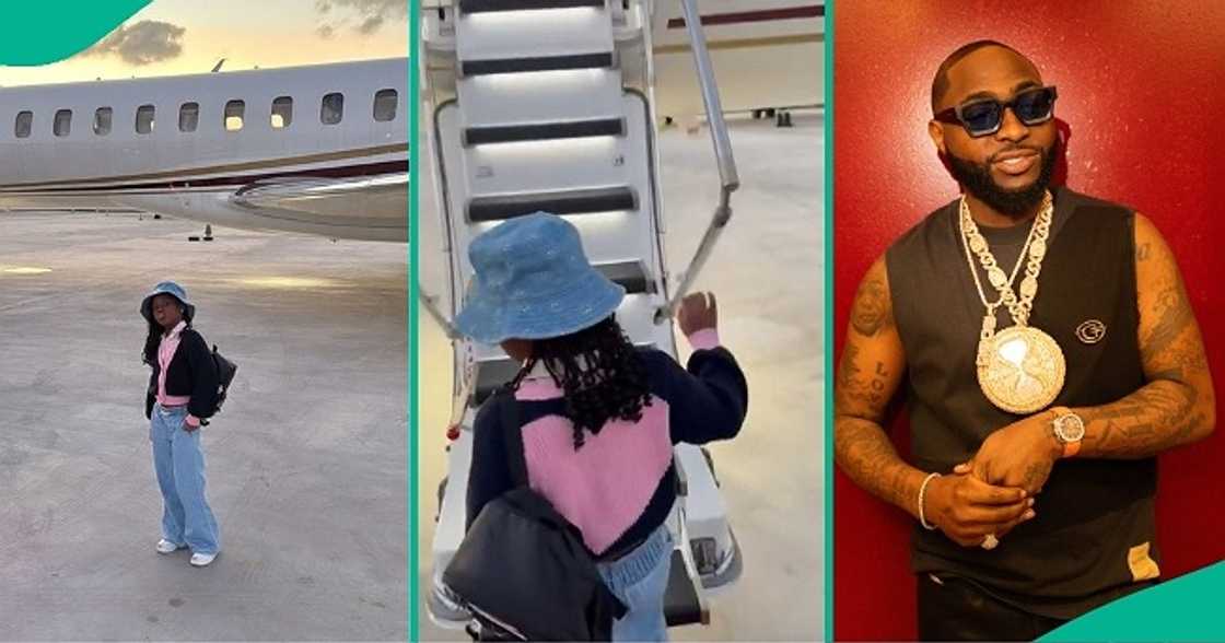 Man tackles Davido for allowing Hailey cruise on private jet.