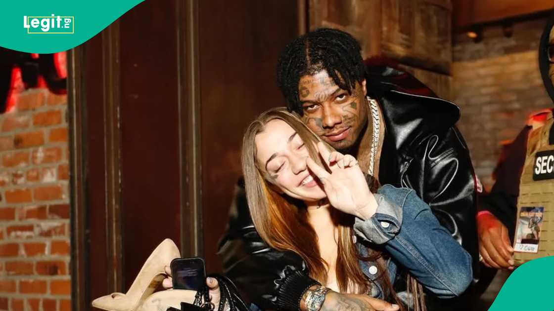 Blueface's baby mama seen at shrine, fans react Blueface's baby mama seen at shrine, fans react