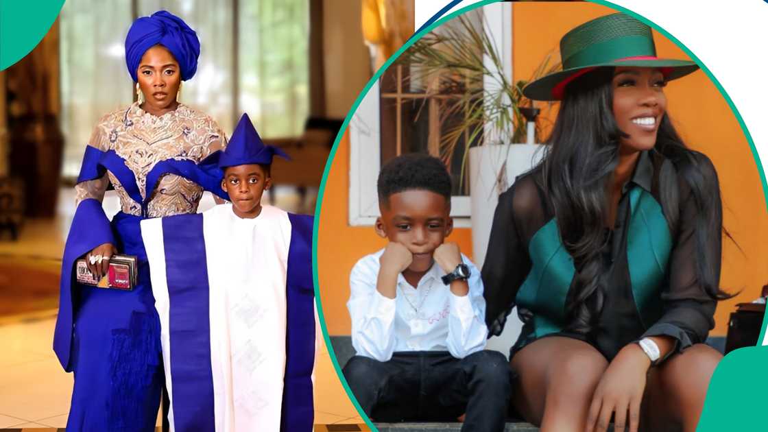 Tiwa Savage’s son stirs drama over mum’s baby daddy plans Tiwa Savage’s son stirs drama over mum’s baby daddy plans