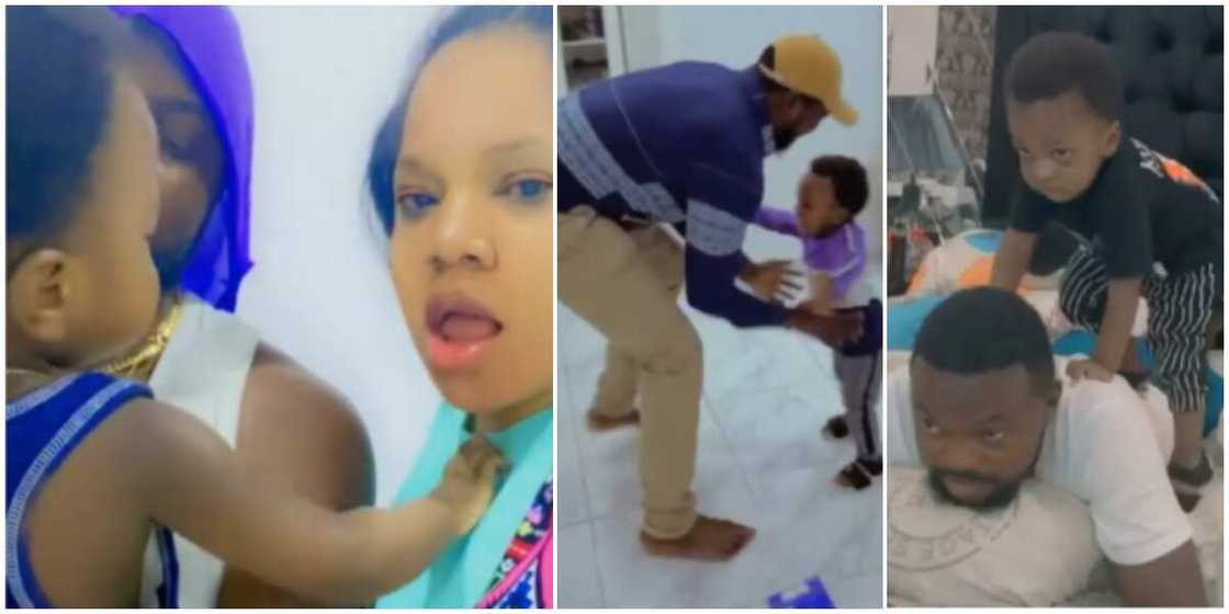 Actress Toyin Abraham’s husband, her husband, and son Actress Toyin Abraham’s husband, her husband, and son