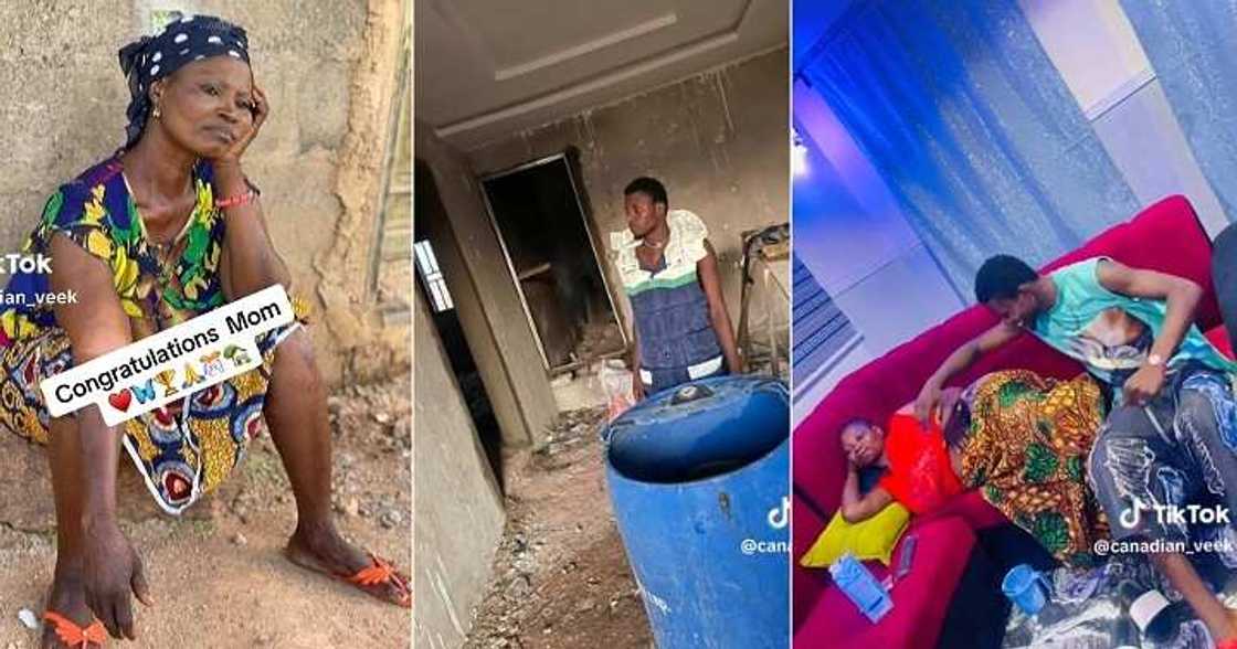 Man builds mum a house Man builds mum a house