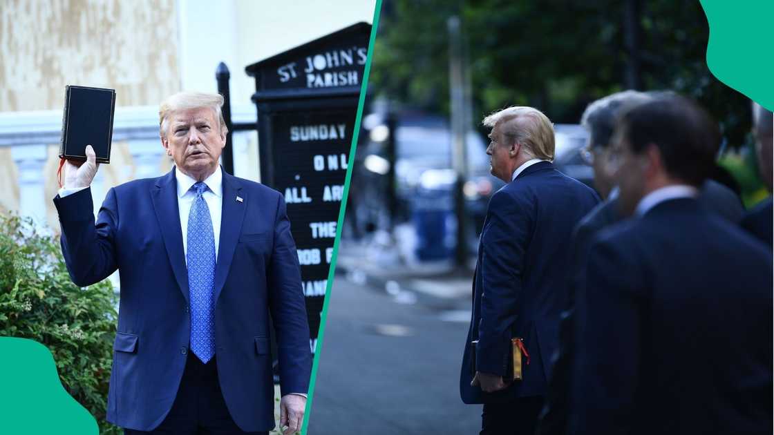 Bible reading appearance by Trump draws attention amid his growing rift with Pope Leo XIV.