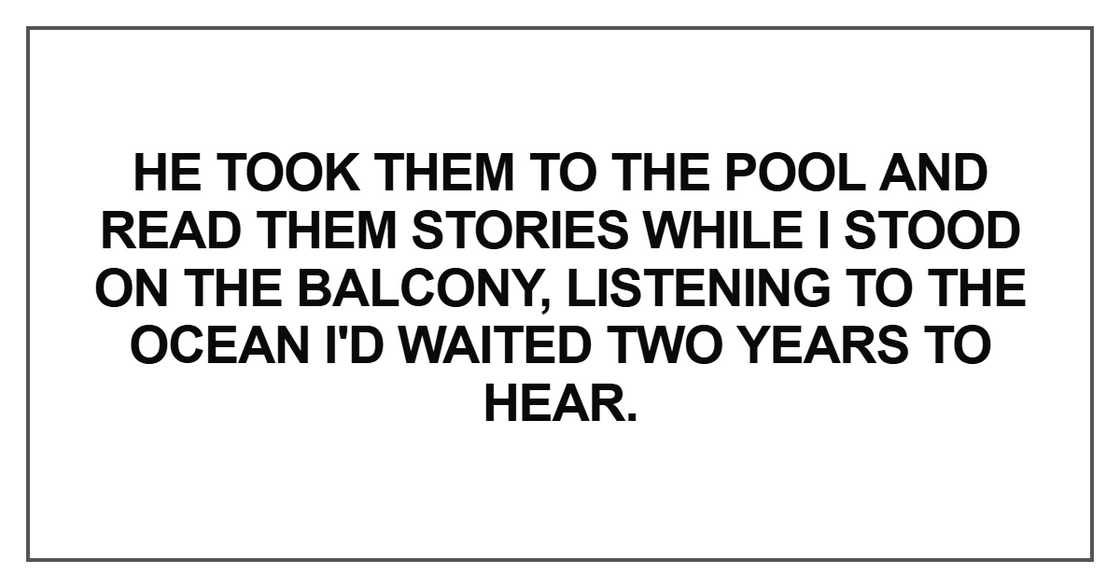 He took them to the pool and read them stories