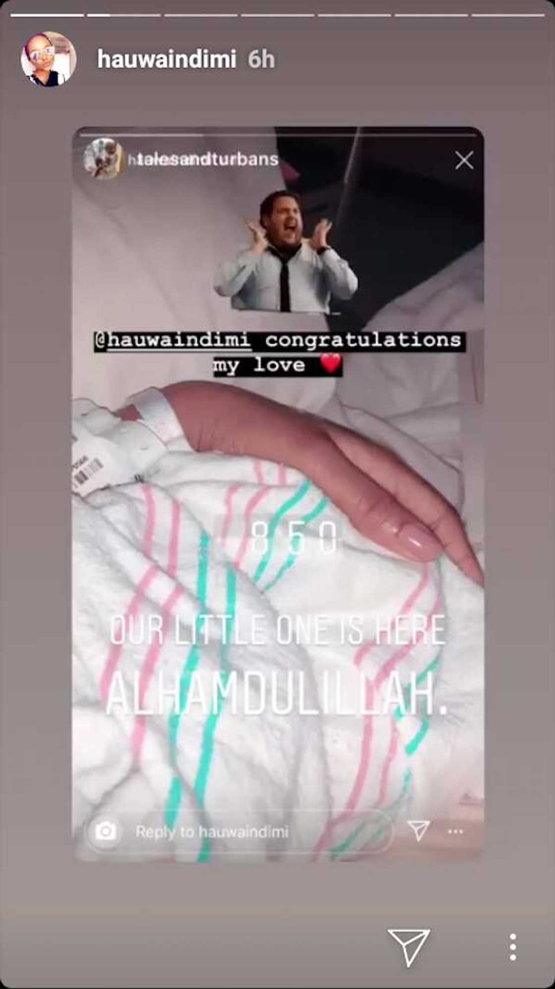 Hotuna: Murna ta kaure yayin da Hauwa Indimi da mijinta dan gidan marigayi 'Yar'Adua suka haifi wani kyakkyawan yaro Hotuna: Murna ta kaure yayin da Hauwa Indimi da mijinta dan gidan marigayi 'Yar'Adua suka haifi wani kyakkyawan yaro