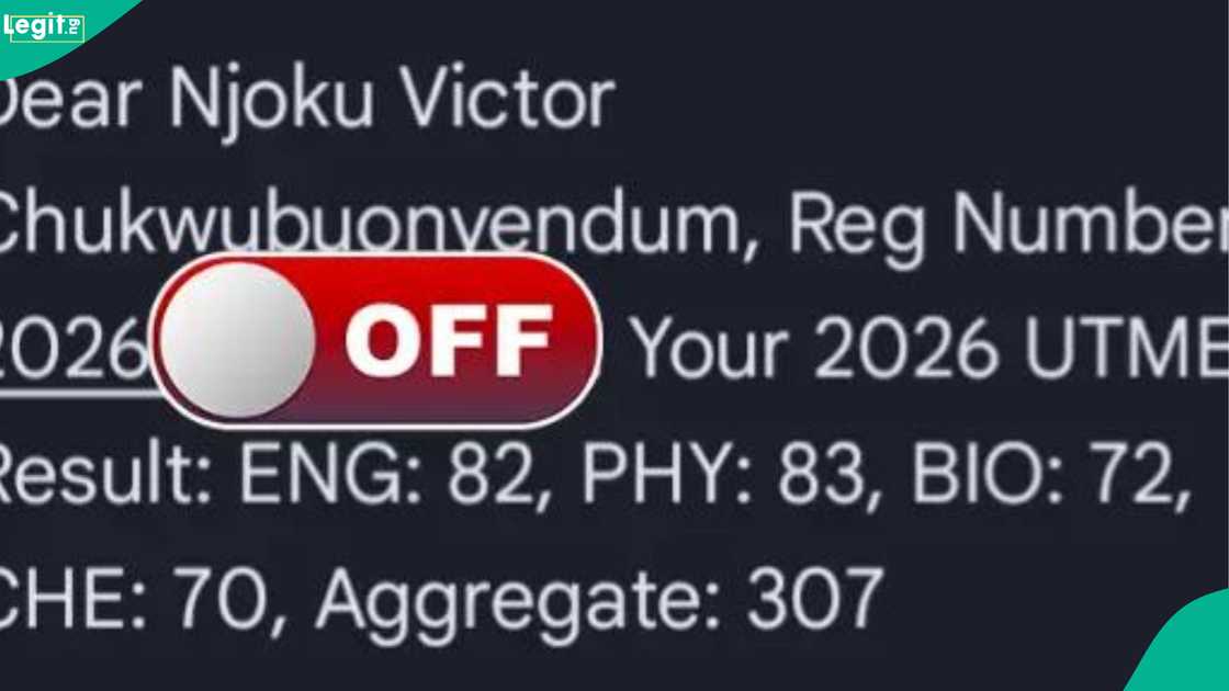 A man who wrote JAMB last year gets a higher score in the 2026 UTME and posts his results. A man who wrote JAMB last year gets a higher score in the 2026 UTME and posts his results.