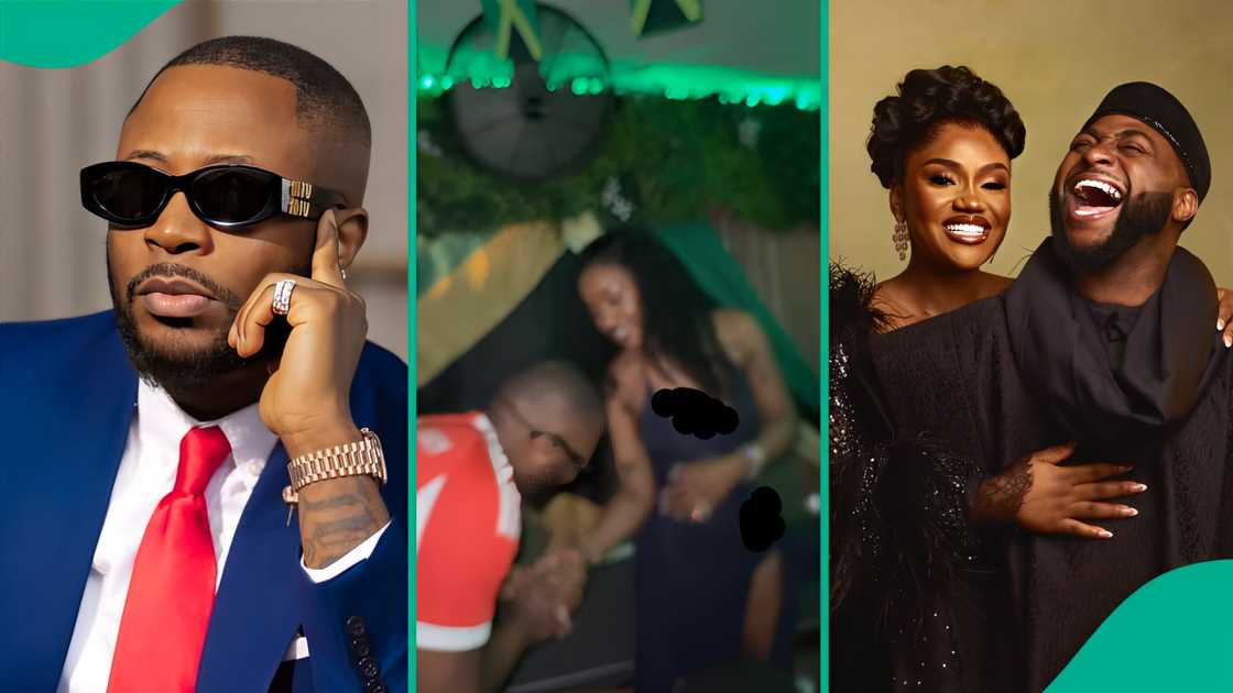 Tunde Ednut in Miami for Davido's wedding