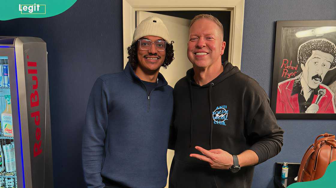 Austin Owen hanging out with his dad