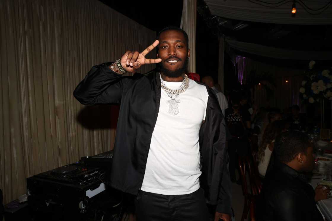 Pardison Fontaine attends a birthday party