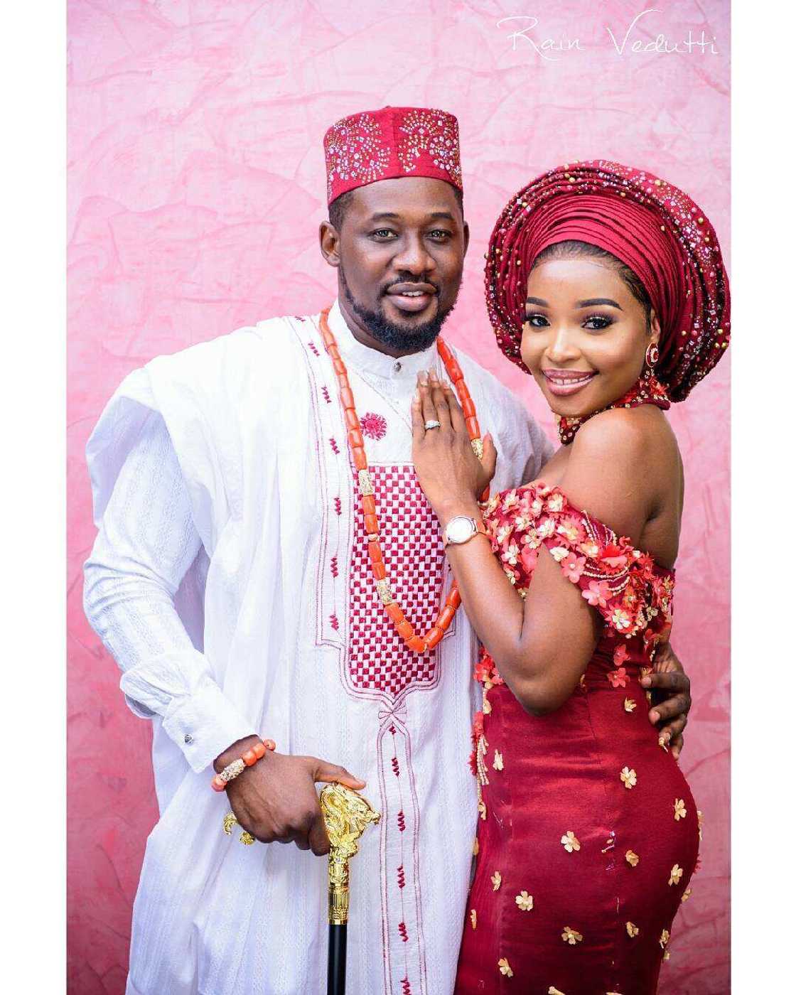 Couples outfit for traditional wedding in Nigeria