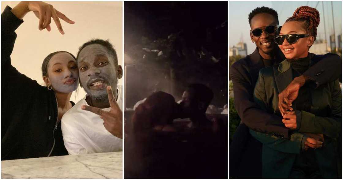 Mr Eazi and Temi Otedola on Valentine's Day. Mr Eazi and Temi Otedola on Valentine's Day.