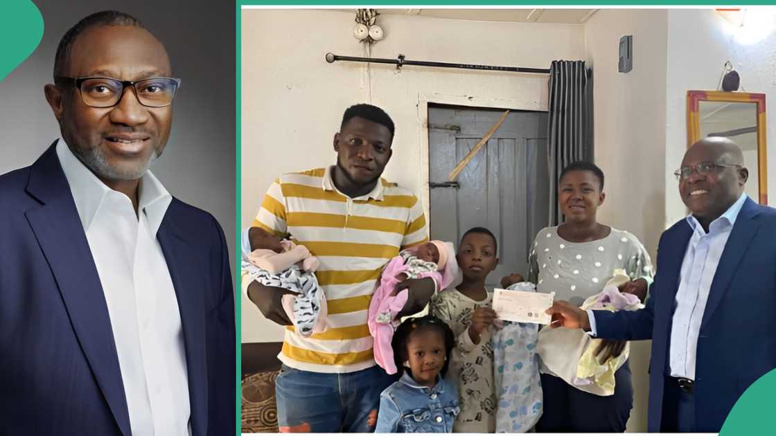 Femi Otedola donates N5 million to couple.