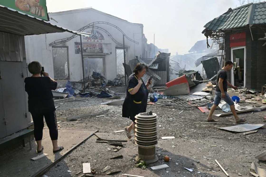 The city has been shelled for more than a week now that the frontline is getting closer The city has been shelled for more than a week now that the frontline is getting closer