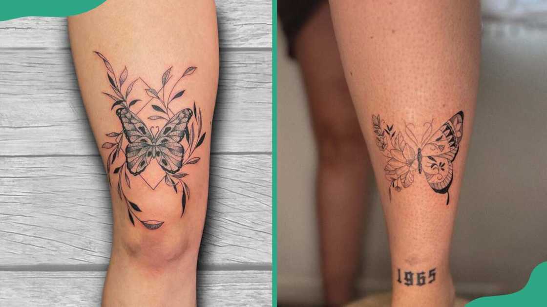 Delicate butterfly tattoos