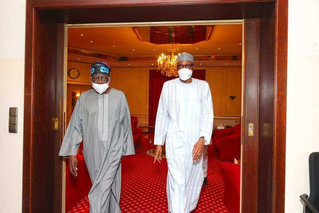 Tinubu da Shugaba Buhari Tinubu da Shugaba Buhari