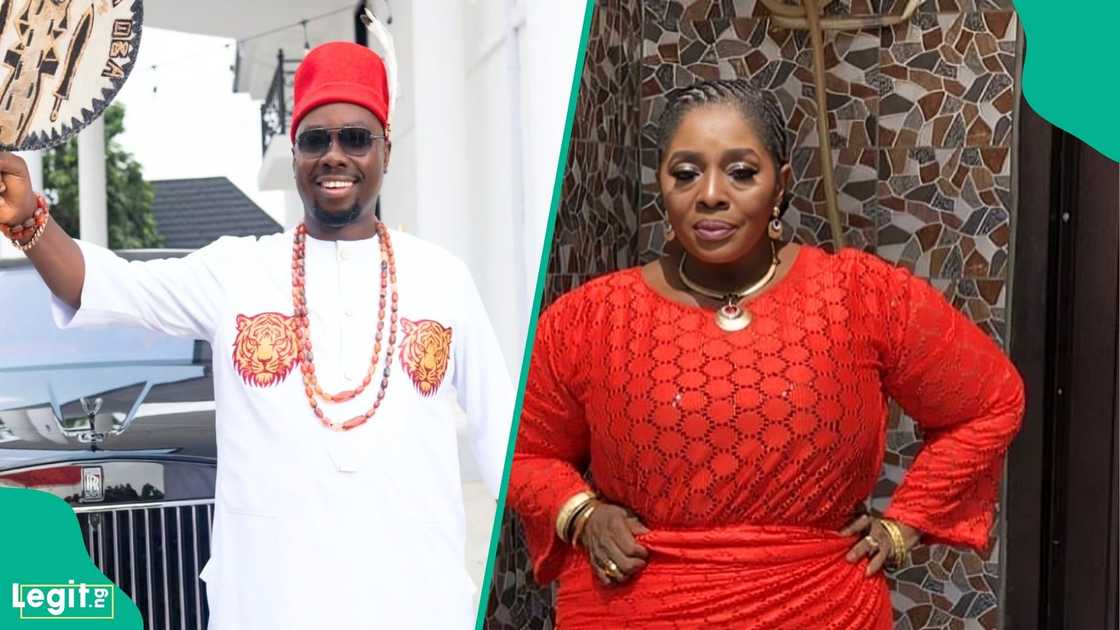 Veteran Nollywood actress Rita Edochie receives a surprise gift from billionaire businessman Obi Cubana