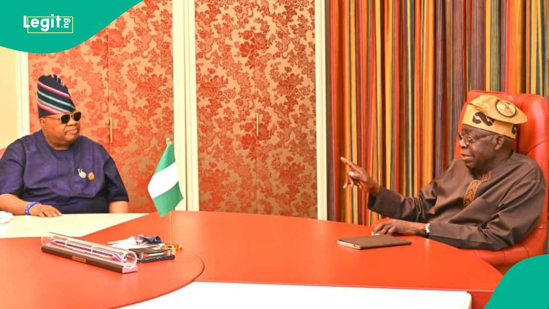 Adeleke ya gana da Tinubu Adeleke ya gana da Tinubu