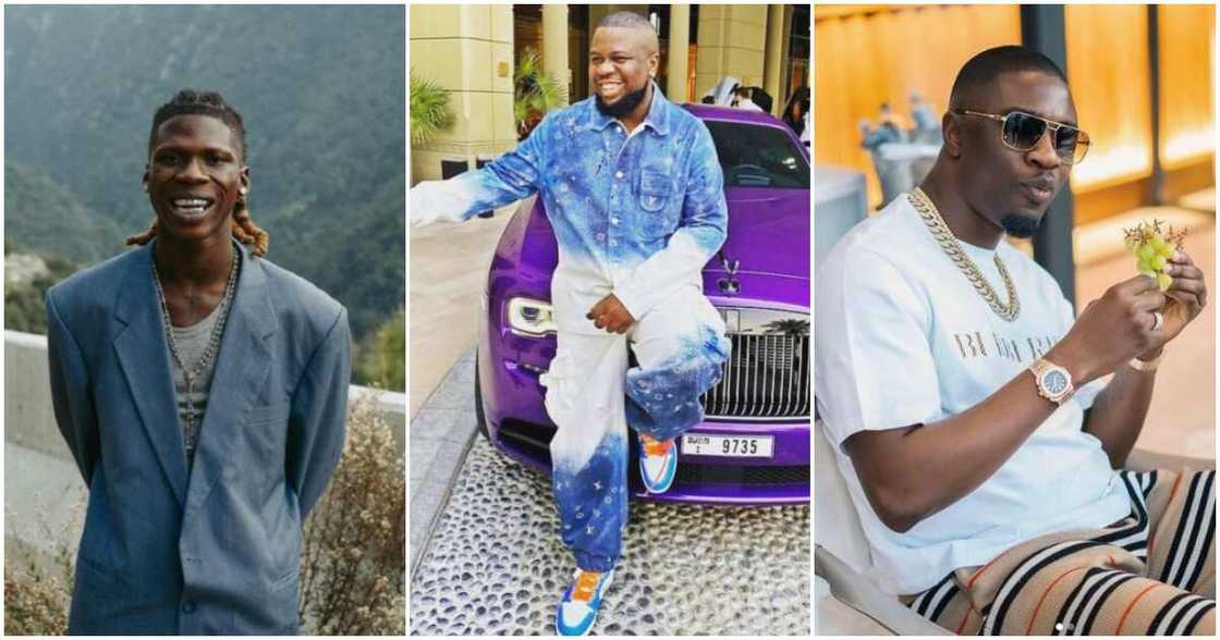Seyi Vibez, Hushpuppi and Woodberry Seyi Vibez, Hushpuppi and Woodberry
