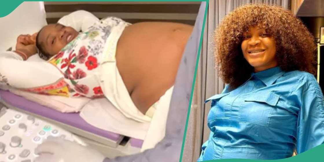 Uche Ogbodo pregnant with twins. Uche Ogbodo pregnant with twins.