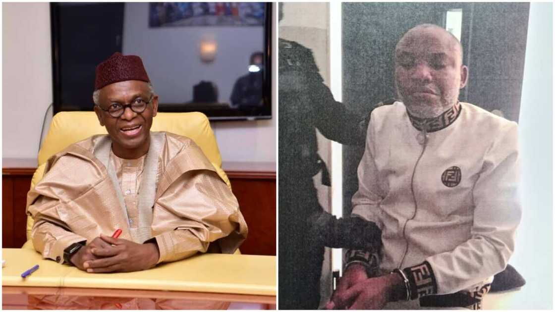 I Am Happy about Nnamdi Kanu's Arrest, Governor El-Rufai Says I Am Happy about Nnamdi Kanu's Arrest, Governor El-Rufai Says