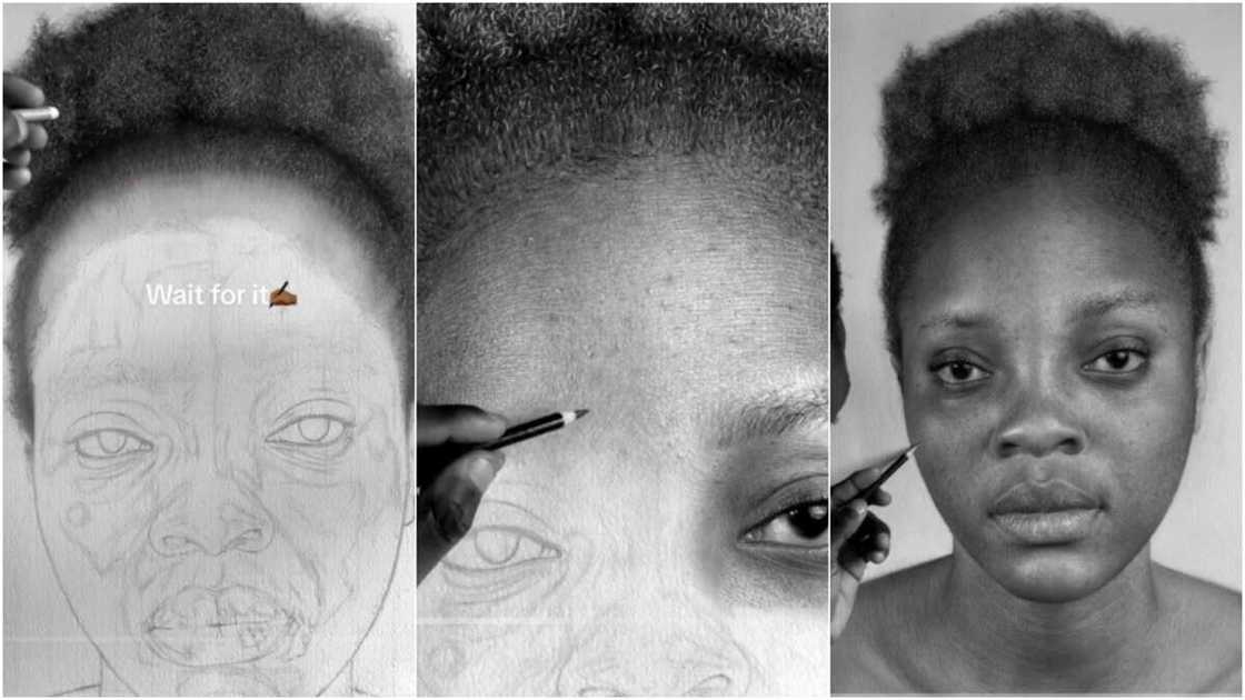 Nigerian artist, image of a black woman. Nigerian artist, image of a black woman.