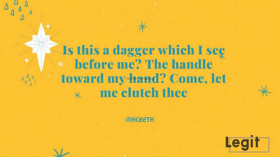 Macbeth important quotes Macbeth important quotes