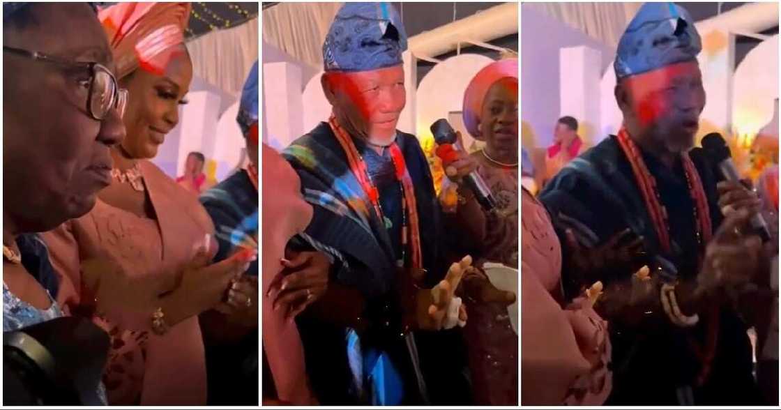 Photos of moment a Nigerian dad pleaded with his in-law to take care of his daughter. Photos of moment a Nigerian dad pleaded with his in-law to take care of his daughter.