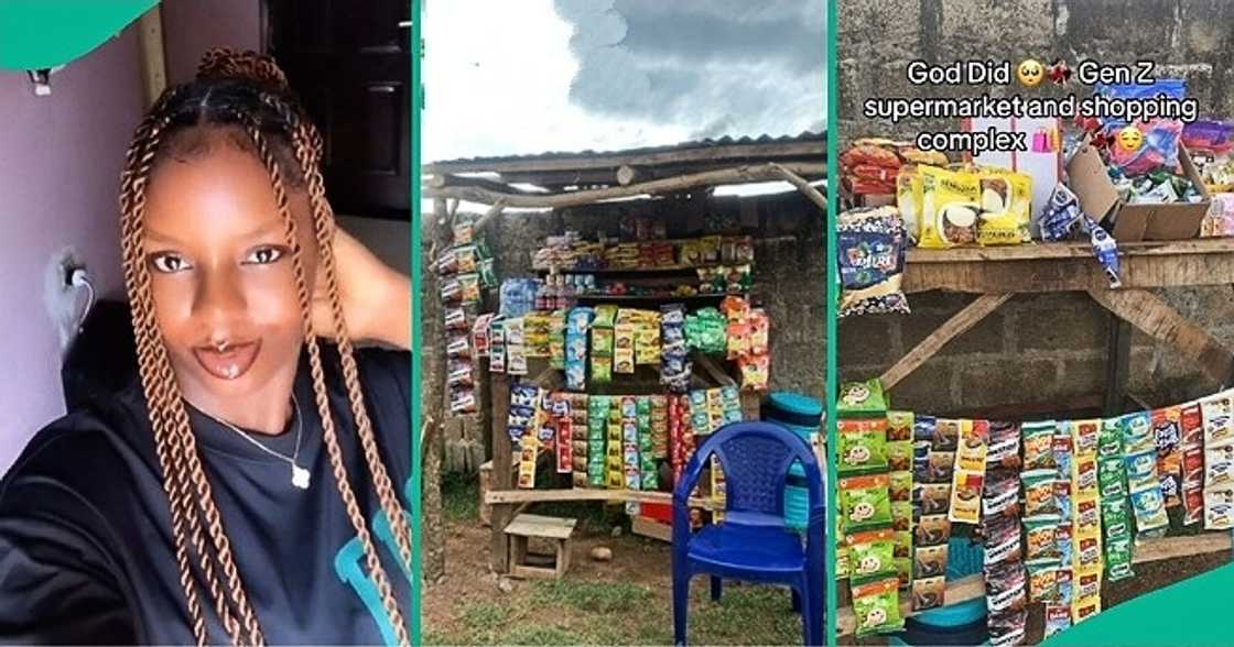 Nigerian lady shows off shopping complex